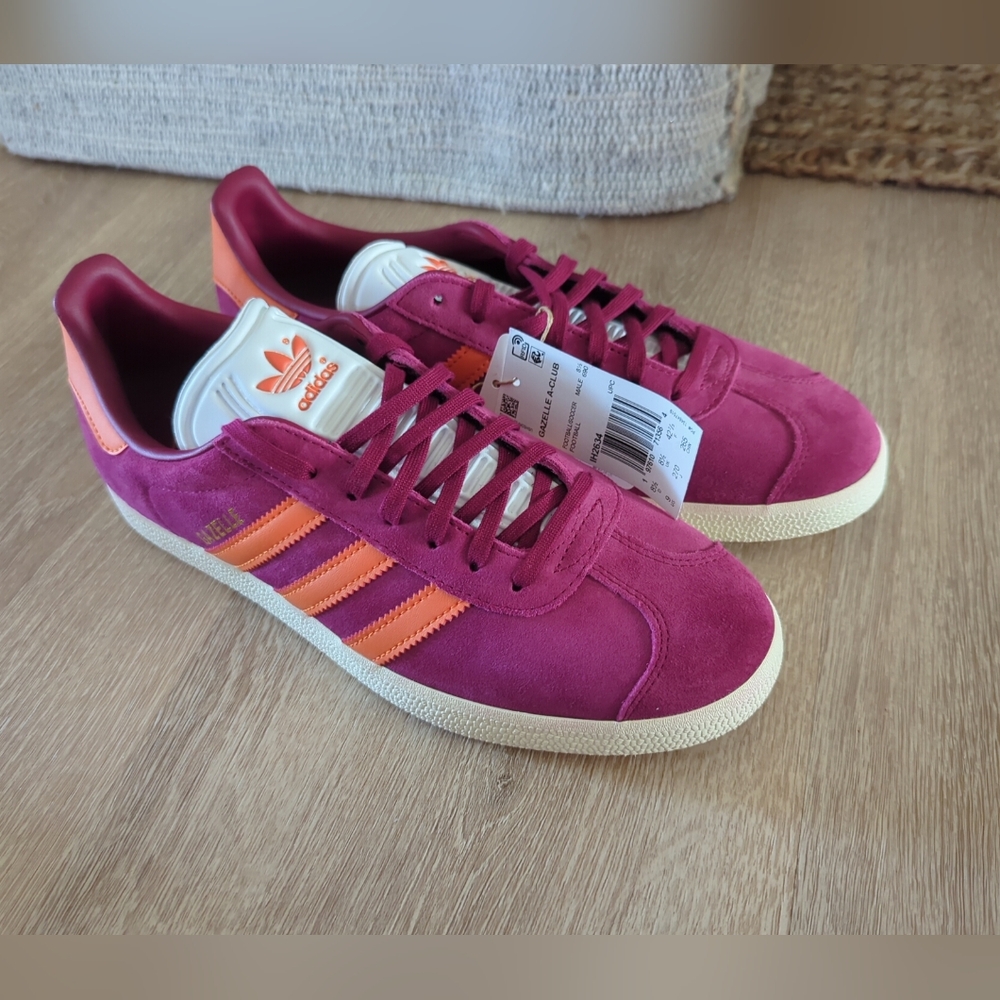 adidas AS Roma Gazelle Legacy Burgundy/Unity Orange/Cream Men’s 9 IH2634 NWOB